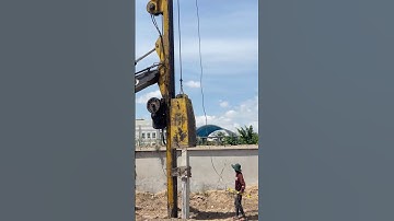 Wow very fast construction drop hammer process #shortsfeed #shorts #youtubeshorts