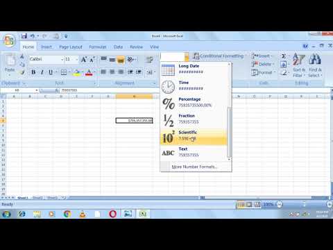 Learn about Number section in Home Ribbon - MS-Excel Urdu / Hindi