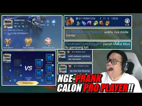 Nge PRANK calon Pro Player Masa Depan😂Kebanyakan BACOT sih😜
