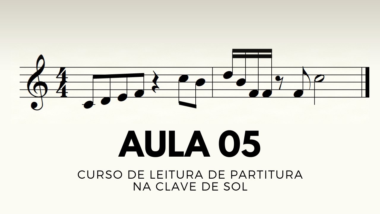 Aula 5 - Lições 1, 2, 3 e 4 do BONA | Leitura de Partitura na Clave de Sol