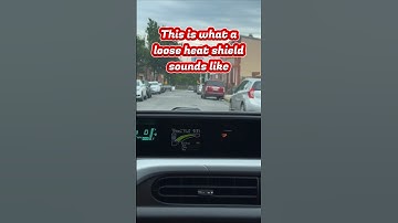 What a loose heat shield sounds like. Heat shield rattle noise