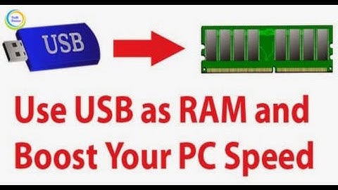 USB as RAM | Add  Extra RAM To Your PC Using A USB Device | New Computer Tip