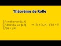 Théorème de Rolle : démonstration, interprétation géométrique et exercice corrigé