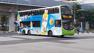 (Hongfu Spring CHA Full Body Advertisement) SG5148M(SEDEP 851) On Service 807 At Yishun Ring Road