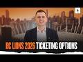 BC Lions 2026 Ticketing Options
