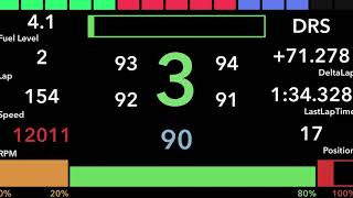 Race Dash for Sim Games on iOS (F1 2019, F1 2018, F12017) - Modern 14 screenshot 4