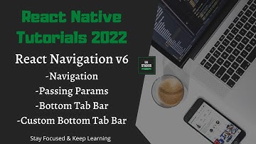 React Native 2022 | React Navigation V6 | Passing Params from One Screen to Another | Bottom Tab Bar