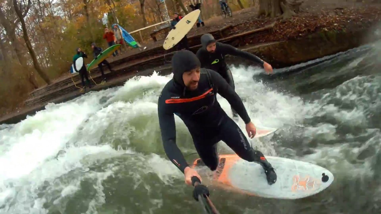 Eisbach Riversurf / SUP with the Stecher Twins - Inside Eisbach
