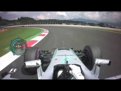 Onboard pole position lap Austria 2016 Lewis Hamilton F1 Austrian GP