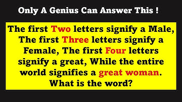 Only A Genius Can Answer These 10 Tricky Riddles || Riddles For EveryOne