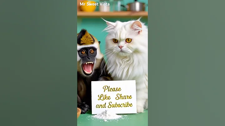 Watch the video about Cat & Monkey Baking Together 🐱🐒 | Cute Pets Cooking Moments #shorts #viral #funny