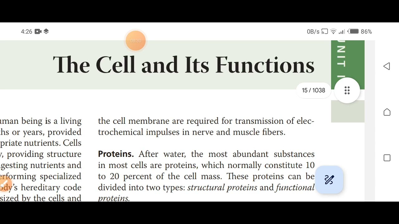 The cell and its functions | Chapter 2 Physiology | By gyton and hall ...