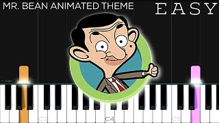 Mr Bean Animated Theme Song Easy Piano Tutorial