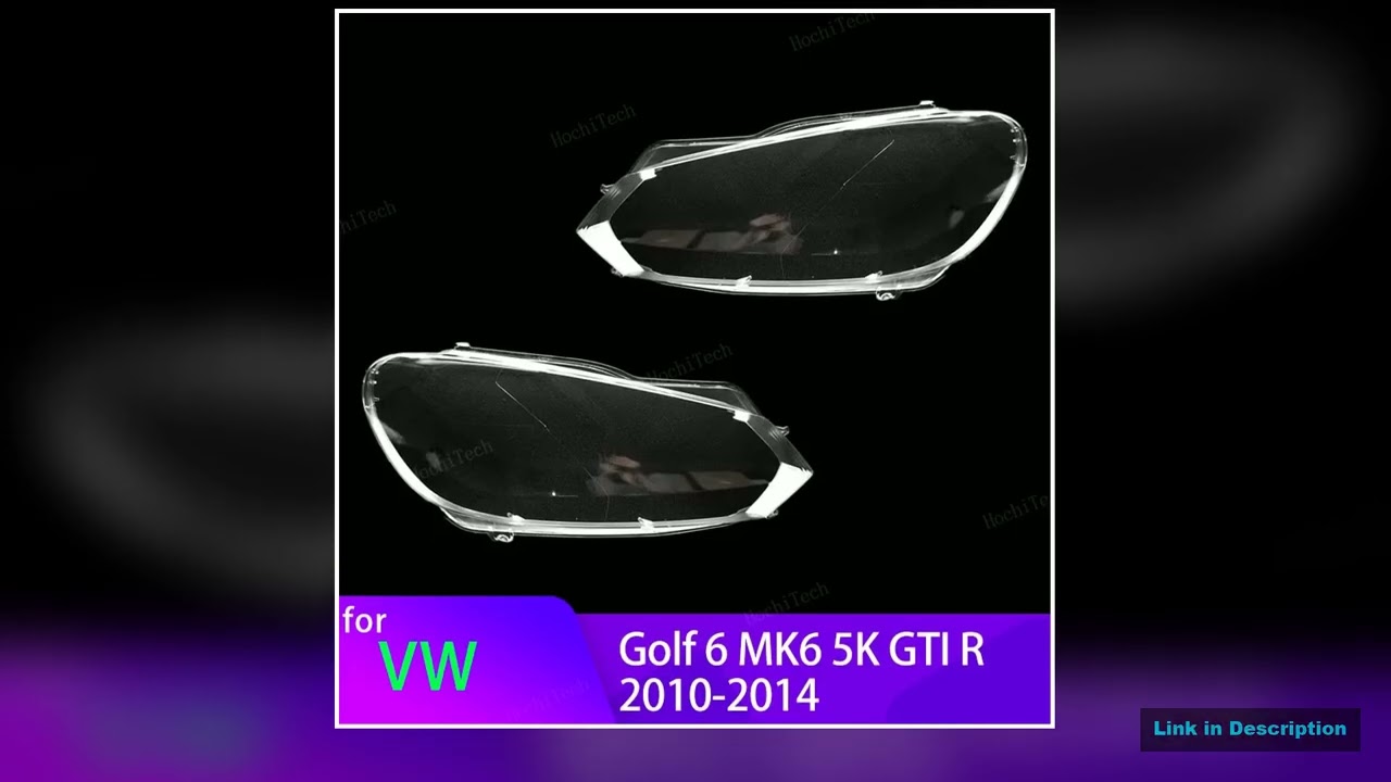 Car Front Headlight Lens Covers For Volkswagen VW Golf 6 MK6 GTI R 20102014 Transparent Lampshade