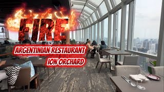 FIRE Restaurant Singapore review. By 1-Atico / 1-Altitude @ ION Orchard 55th floor