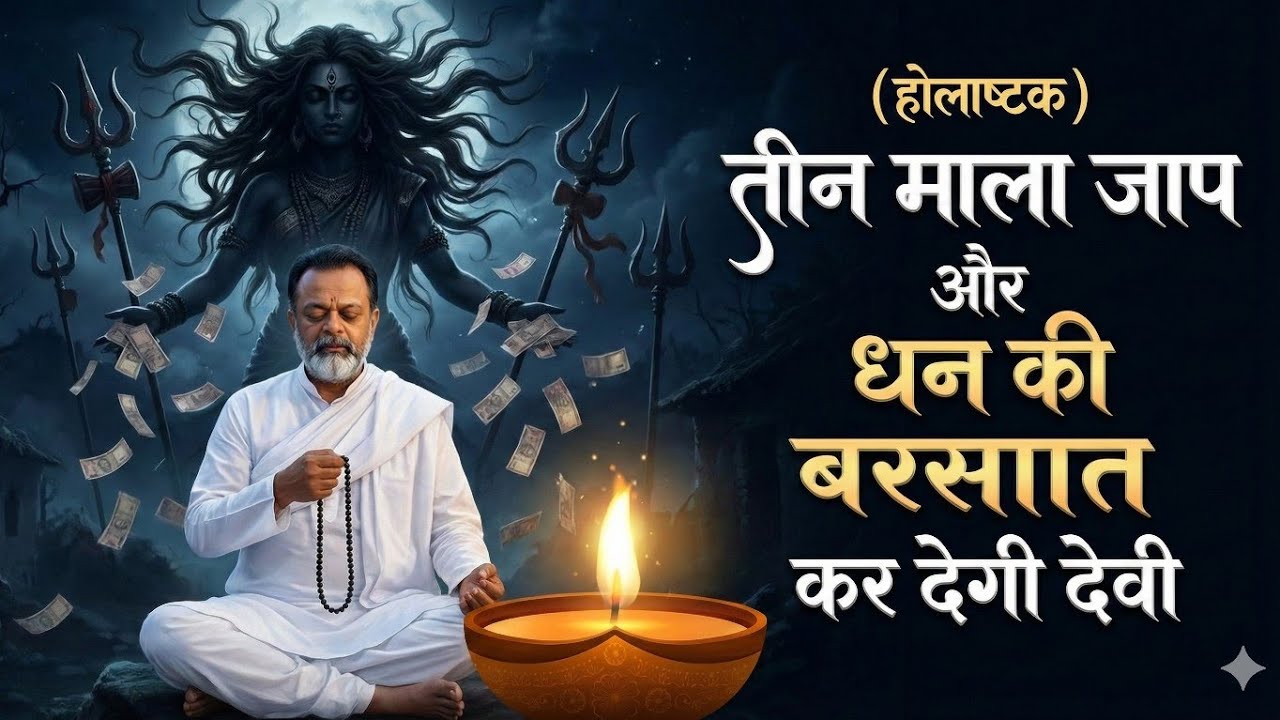 होलाष्टक में तीन माला जाप करो धन की बरसात कर देगी शक्ति।।