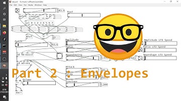 Tutorial : Your first USEFUL Purr Data (Pure Data) synth - Part 2 : Amplitude Envelope