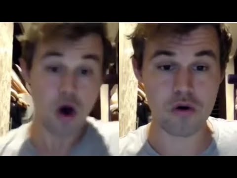 "OH OH!" Magnus Carlsen Realizes There is NO Back-rank Mate and His Opponent Could Take Free Bishop