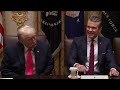Trump and Hegseth speak about strikes on drug boats