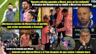 No lo puedo creer, mira lo que hicieron y dijeron sobre Messi después del partido contra Montréal!