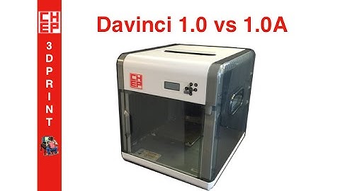 Davinci 1.0 3D Printer vs 1.0A 3D Printer Comparison - Video #038
