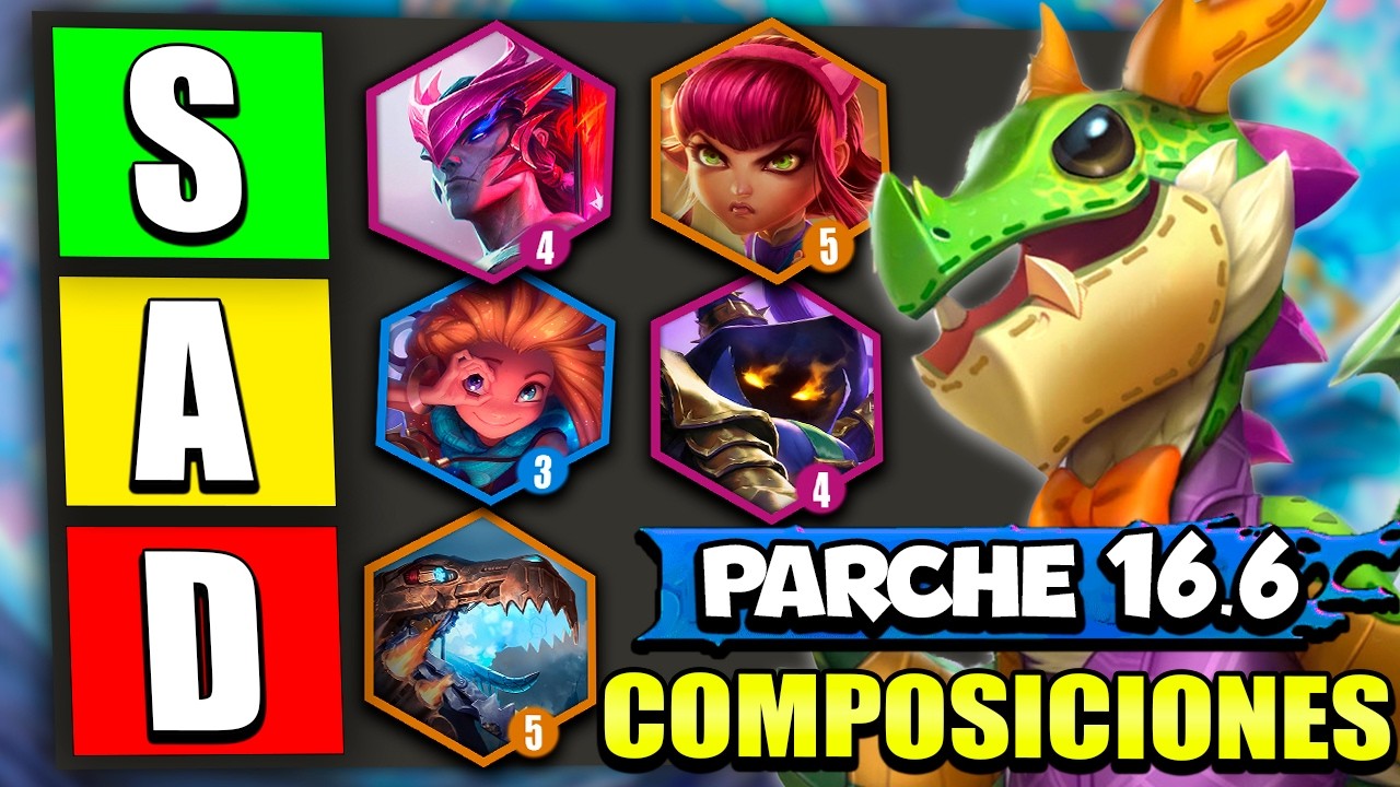 ✅ MEJORES COMPOSICIONES del PARCHE 16.6 TFT 🤯