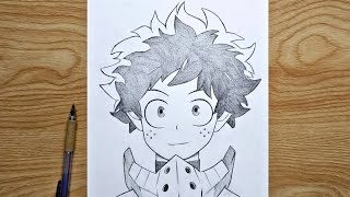 How to draw Izuku Midoriya ( Deku ) | Izuku Midoriya step by step | easy tutorial