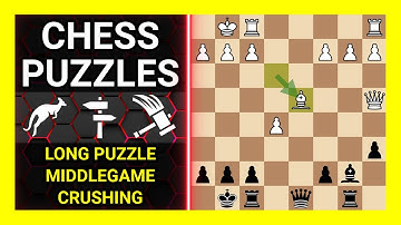 Chess Puzzles to Practice. Themes: Long puzzle, Middlegame, Crushing. Learn Chess