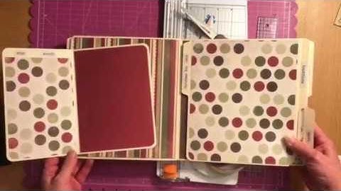Tutorial on how to make a file folder album Fancy Pants Part 1