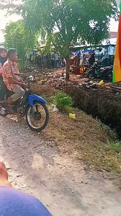 suasana di sore hari di pulau Bengkalis Riau