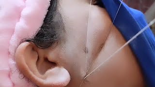 تعلم إزالة شعر وجه بالخيط بطريقه سهله ومبسطه،