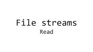 Read files with C in three ways