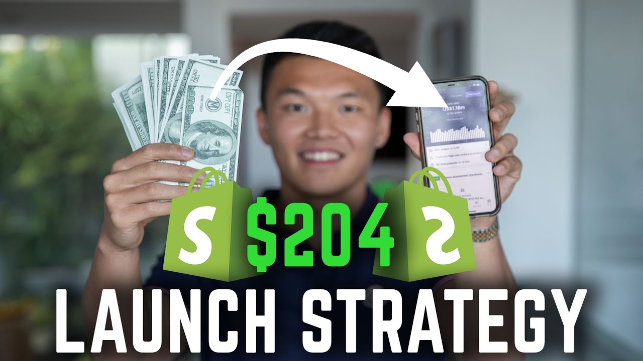 $204 Launch Strategy for Your First Sale || Shopify Dropshipping 2020