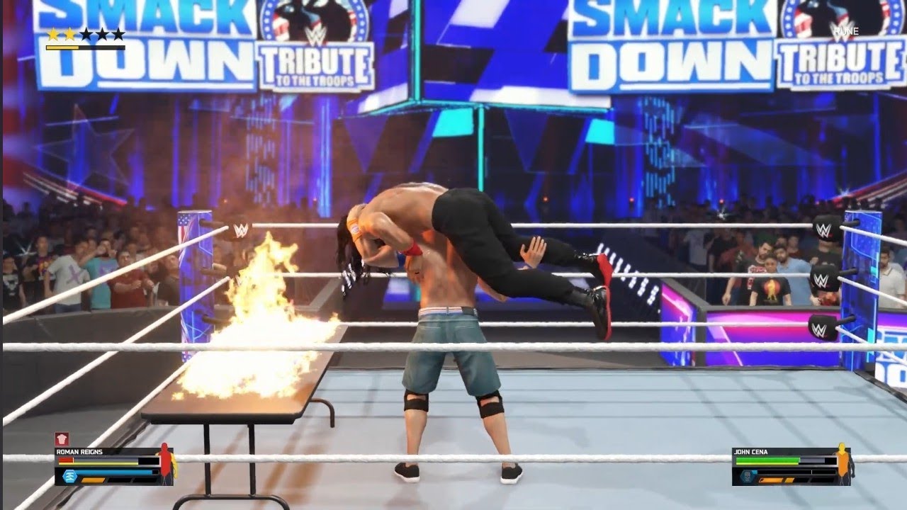 John Cena Vs Roman Reigns | Table Match | Extreme Level Match 