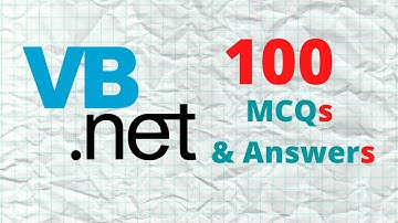 VB Net | 100 MCQ Quizzes