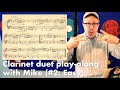 Clarinet duet play-along with Mike (#2: Easy)