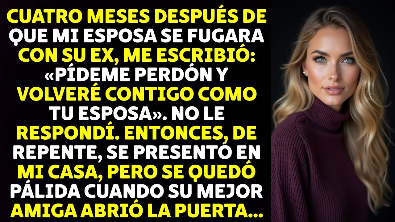 Cuatro Meses Después De Que Mi Esposa Se Fugara Con Su Ex, Me Escribió: «Pídeme Perdón Y...