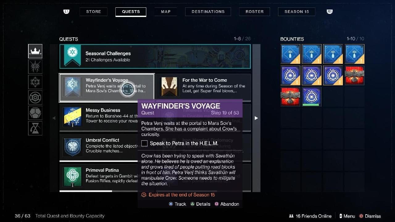 Destiny Compass Upgrade Your Compass With The Safe Passage Ability (Wayfinder's Voyage ...