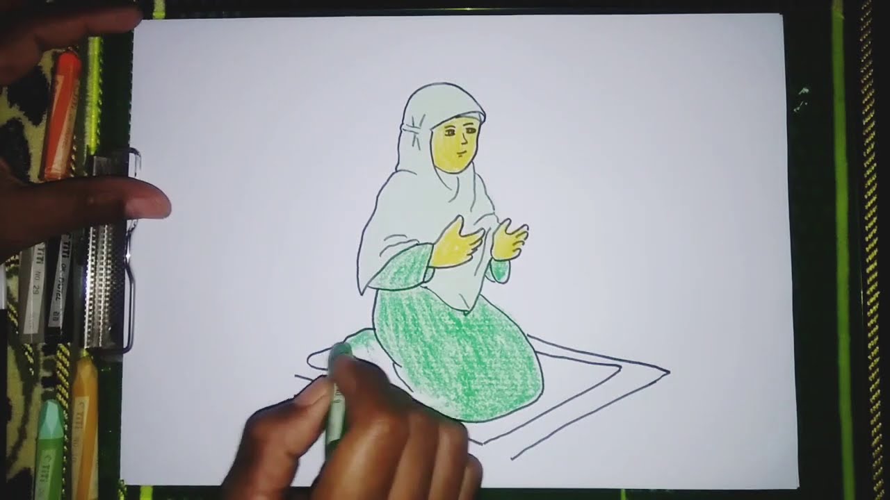 Animasi Muslimah Berdoa Hal