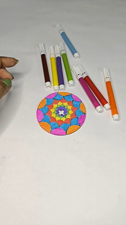 Spinning Toy Part 2 | Mandala Art  #spinningtop  #toys #mandalaart #satisyingvideos #drawing #miniso