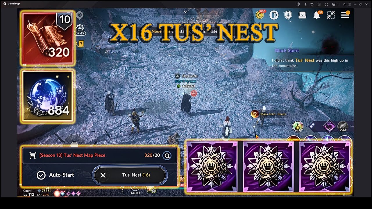 Black Desert Mobile | X16 Tus' Nest