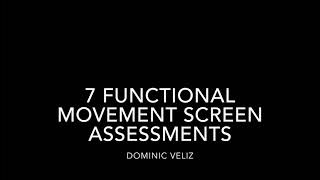 7 Functional Movement Screen Assessments