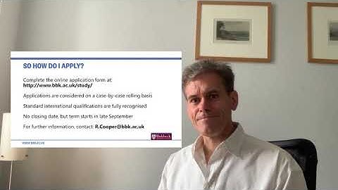 Studying MSc/MA Cognition and Computation at Birkbeck, University of London