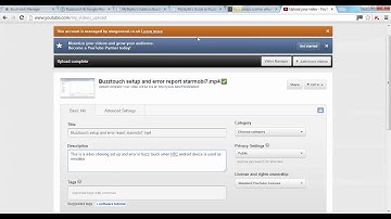Buzztouch app run on emulator video starmobi7