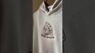 Famous 👫✨ Custom Couple Embroidery L'Amour de Ma Vie Hoodie! #embroidery #couple Wealth