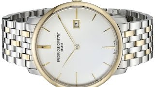 Frederique Constant Men's Slim Line Two Tone Stainless Steel Watch