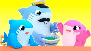 Yes, yes, BABY SHARK! It's fun to stay with Grandma and Grandpa! - Songs for Kids | Shark Academy