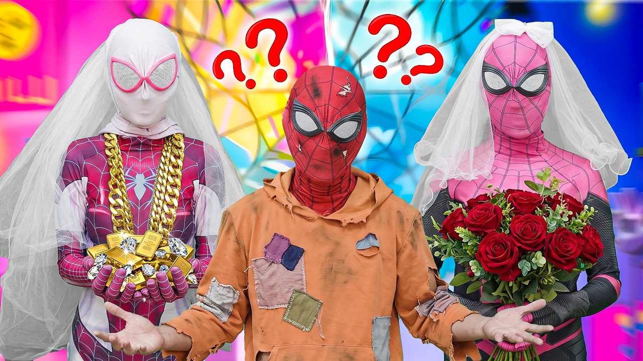 スパイダーマンは悪い男!? 美人のスパイダーガール2人が彼に恋をした！