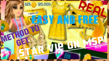 How to get FREE Star VIP on MSP! 2017 JUNE+  MSP ACC
