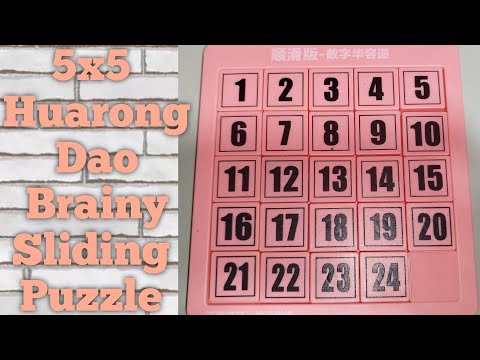 5x5 Brainy Sliding Puzzle|| Playing & Solving Brainy Puzzle